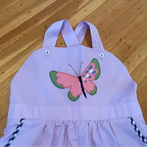 Beaufort Bonnet Company Ruthie Romper Purple Butterfly - Picture 2 of 4